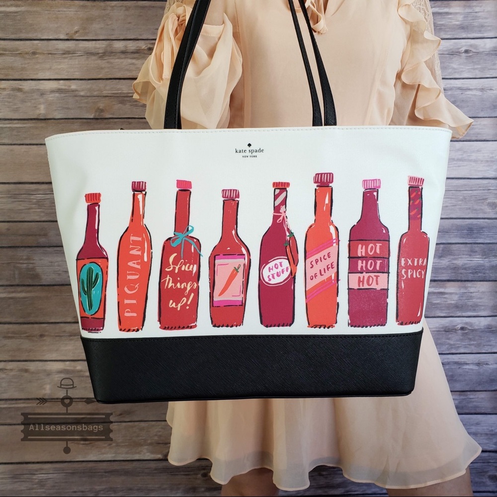 NWT Kate Spade Hot Sauce Remmi Extra Spicy Tote - Picture 1 of 6